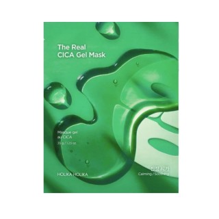Masque en tissu Holika Holika The Real Cica Gel Mask 35 g, pour un effet apaisant et calmant intense.