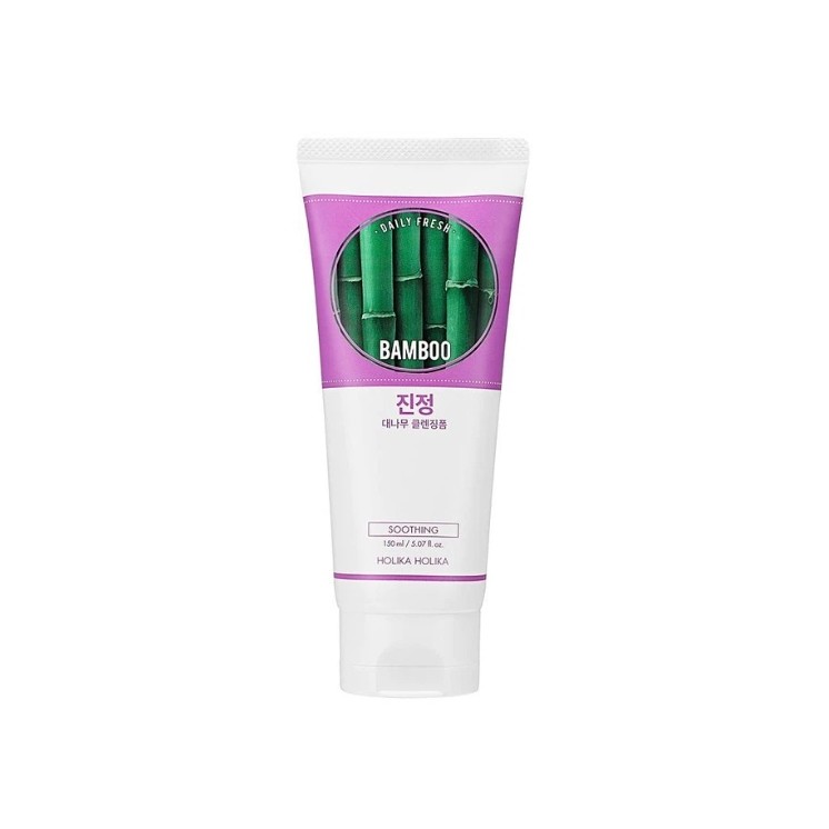 Holika Holika Daily Fresh Cleansing Foam Заспокійлива пінка для обличчя Bamboo ароматом 150 мл