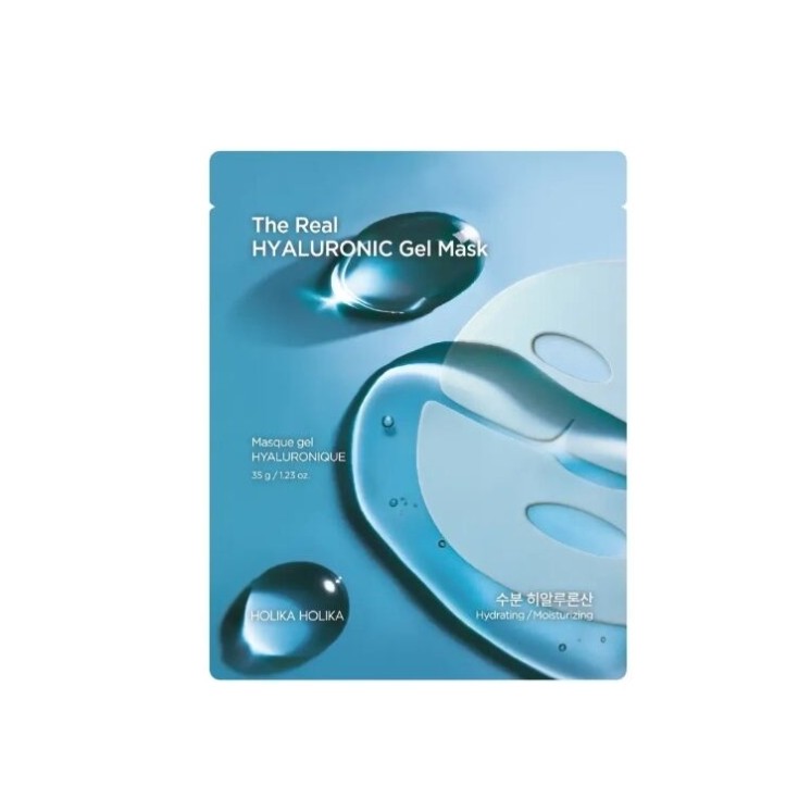 Holika Holika The Real Hyaluronic Gel Mask Інтенсивно зволожуюча тканинна маска 35 г