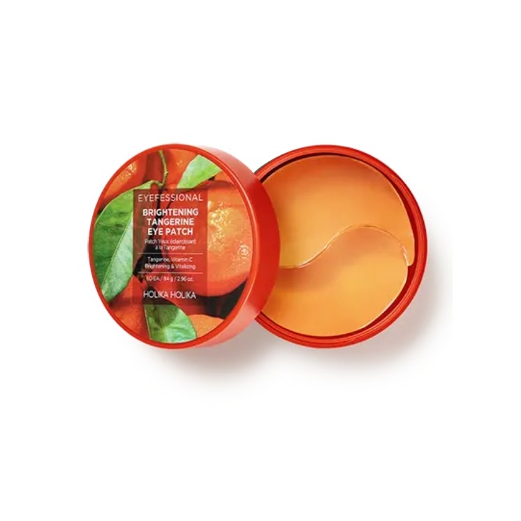 Holika Holika Eyefessional Brightening Tangerine Eye Patch rozświetlające Płatki pod oczy Mandarynka 60 sztuk