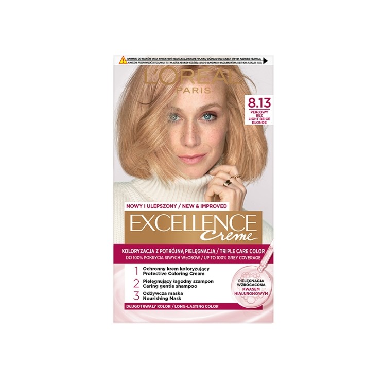 L'oreal Excellence Creme Haarverf /8.13/ Pearl Beige