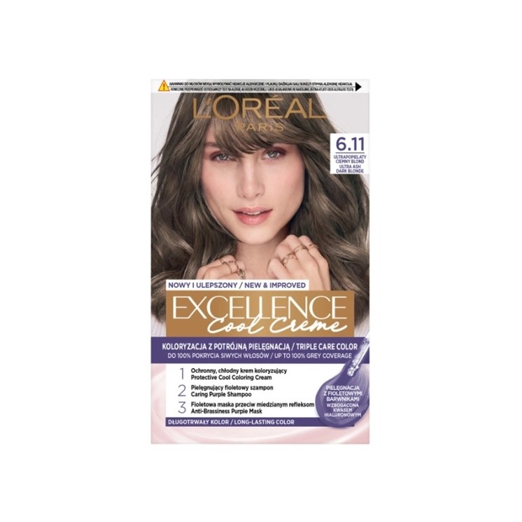 L'oreal Excellence Creme Hair dye /6.11/ Ultra Ash Dark Blond
