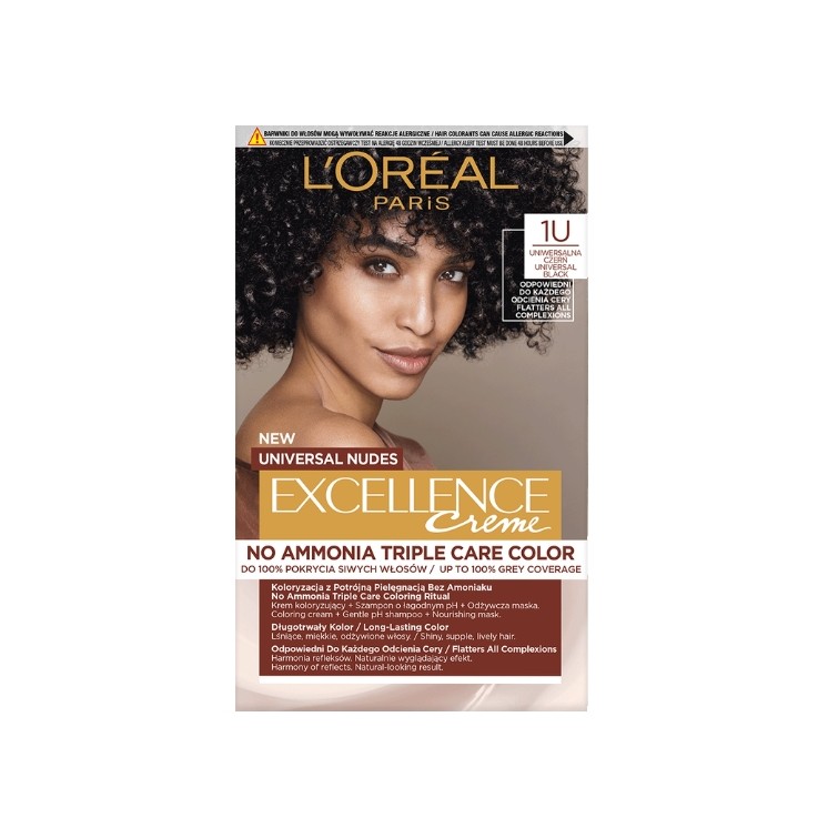 L'oreal Excellence Nudes Farba do włosów /1/ Czarny