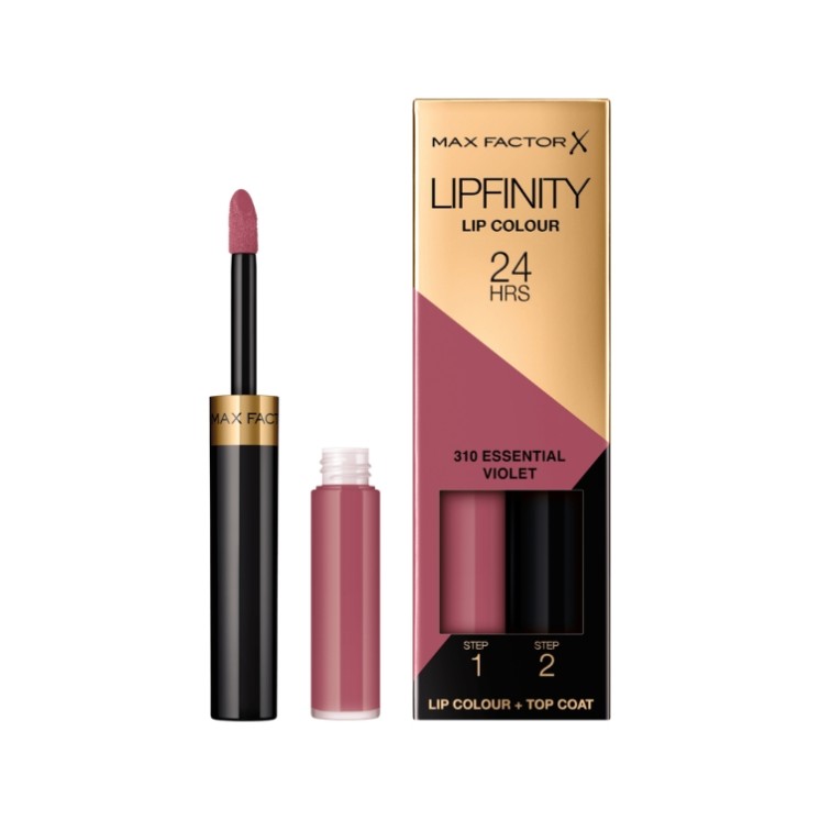 Max Factor Lipfinity Lip Colour długotrwała Pomadka z systemem Permawear /310/ Essential Violet 2.3 ml + 1.9 g