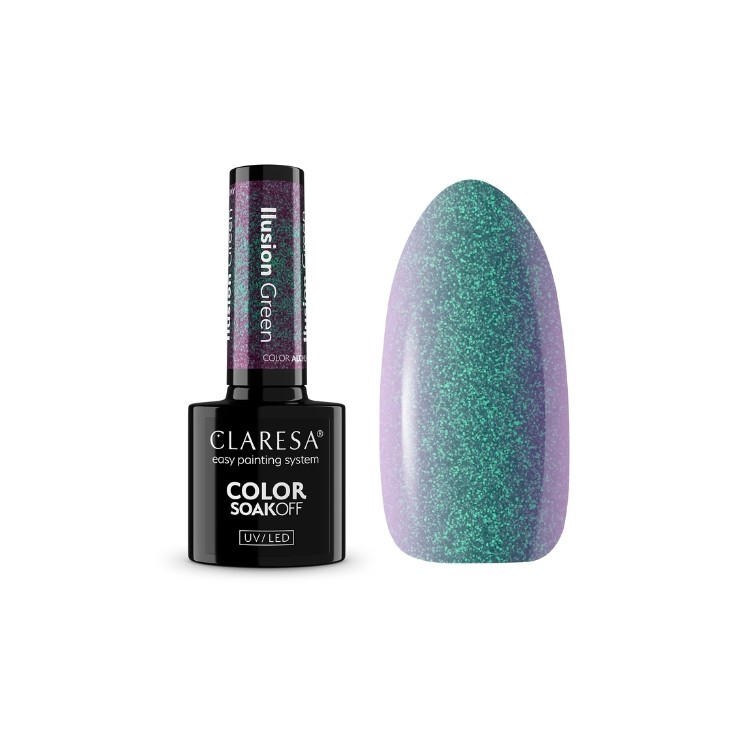 Claresa Alchemy Illusion Hybrid Nagellak Green 5