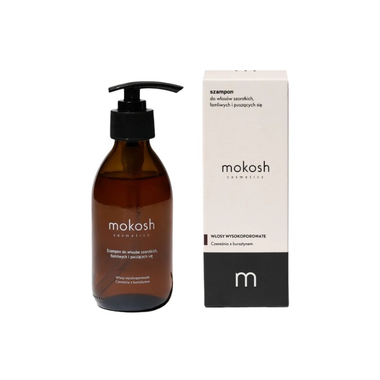 Mokosh Cherry and Amber Шампунь для високопористого, шорсткого, ламкого та кучерявого волосся 200 мл