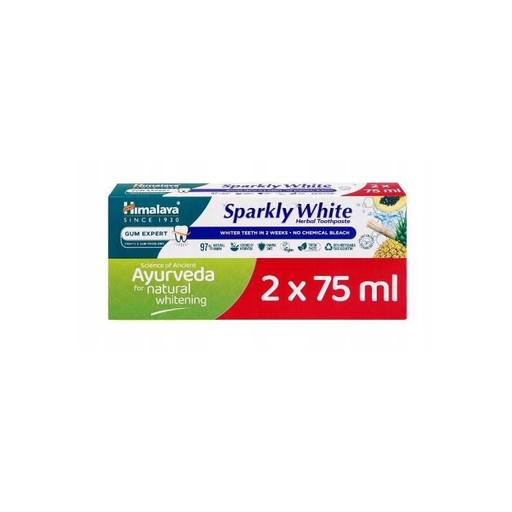 Himalaya Ayurveda Whitening Zahnpasta Sparkly White 2 x 75 ml