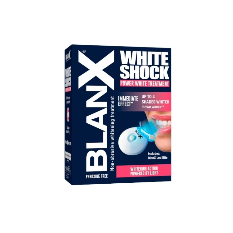 BlanX White Shock Intensywny System wybielający zęby (Pasta 50ml + Lampka Led)