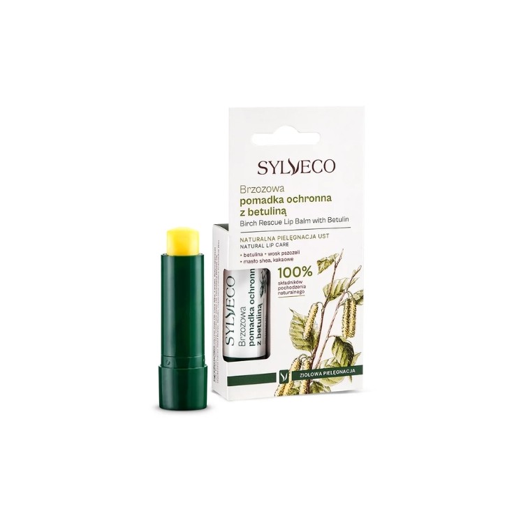 Захисна помада Sylveco з березовим смаком та бетуліном 4,6 г