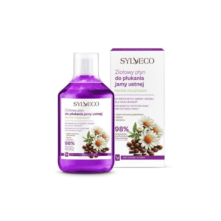 Sylveco Kräuter-Mundspülung für Kieferorthopädie 500 ml