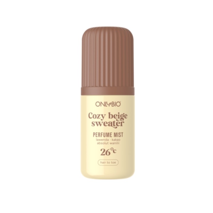 Brume parfumée pour cheveux et corps OnlyBio Cozy Beige Sweater 26°C 100 ml