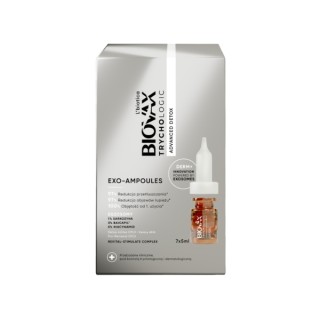 L'biotica Biovax Trychologic Exo-Ampoules Advanced Detox Entgiftungsbehandlung 7 Stück x 5 ml