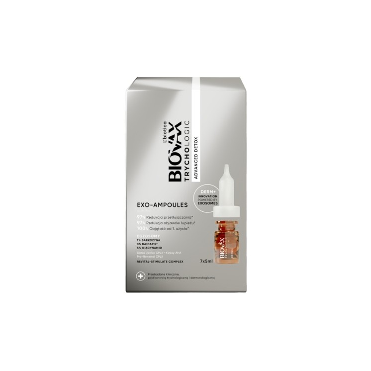 L'biotica Biovax Trychologic Exo-Ampoules Advanced Detox Ontgiftende Behandeling 7 stuks x 5 ml
