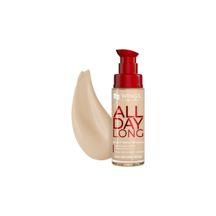 Fond de teint longue tenue AA Wings of Color /504/ Natural Beige 30 ml