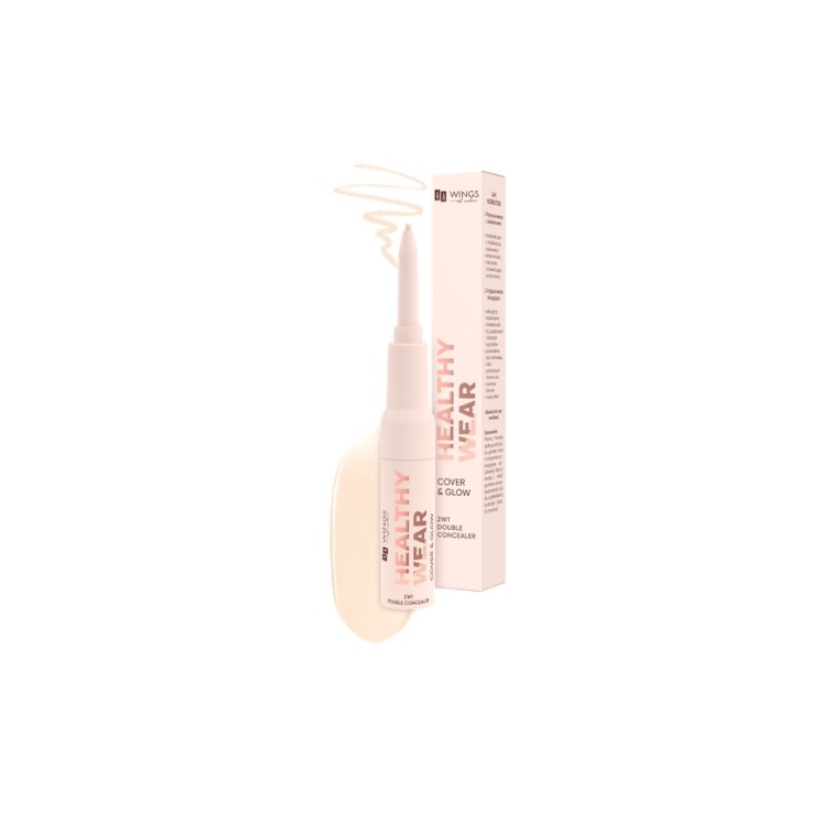 AA Wings of Color Healthy Wear Double Concealer Cover & Glow Korektor 2w1 /302/ Beige 0, 2 g + 7 g