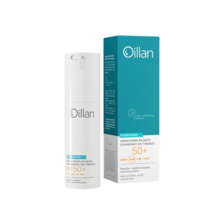 Crème hydratante légère Oillan Hydrating pour peaux sèches et sensibles SPF50 50 ml