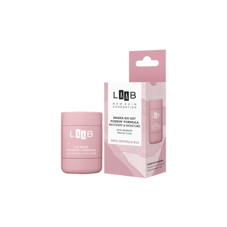 AA LAAB 100% Centella B12 Maska do ust Puddin' Formula Herstel & Vocht 15 g