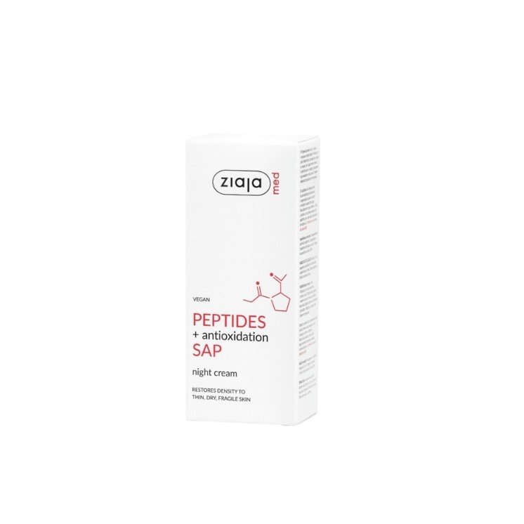 Нічний крем для обличчя Ziaja Med Peptides 50 мл
