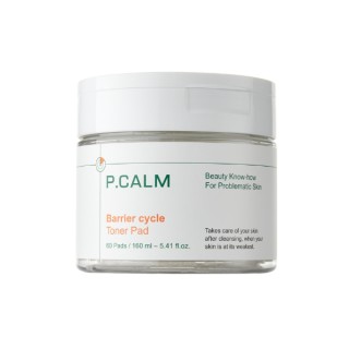 P. Calm Barrier Cycle Toner Pad Beruhigende Gesichtswasser-Pads 60 Stück