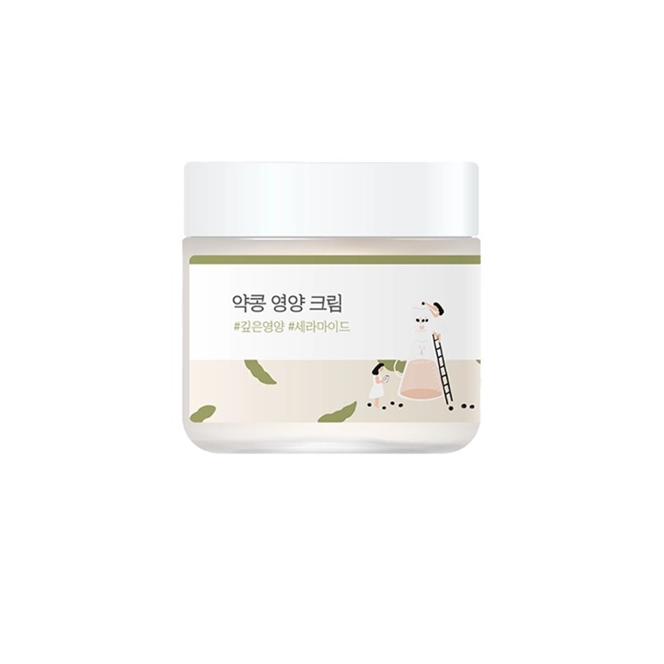 Round Lab Sojabohnen- Cream , nährende Gesichtscreme mit schwarzem Sojabohnenextrakt, 80 ml