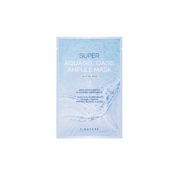 S.Nature Super Aquagel Oasis Ampule Mask hydraterend gezichtsmasker (1 stuk)