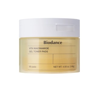 Освітлюючі тонізуючі диски для обличчя Biodance Vita з ніацинамідом, 60 шт.