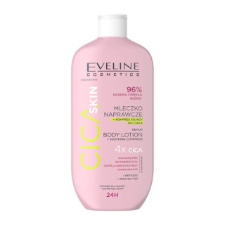Відновлювальне молочко Skin Eveline Cica + заспокійливий компрес для тіла 350 мл