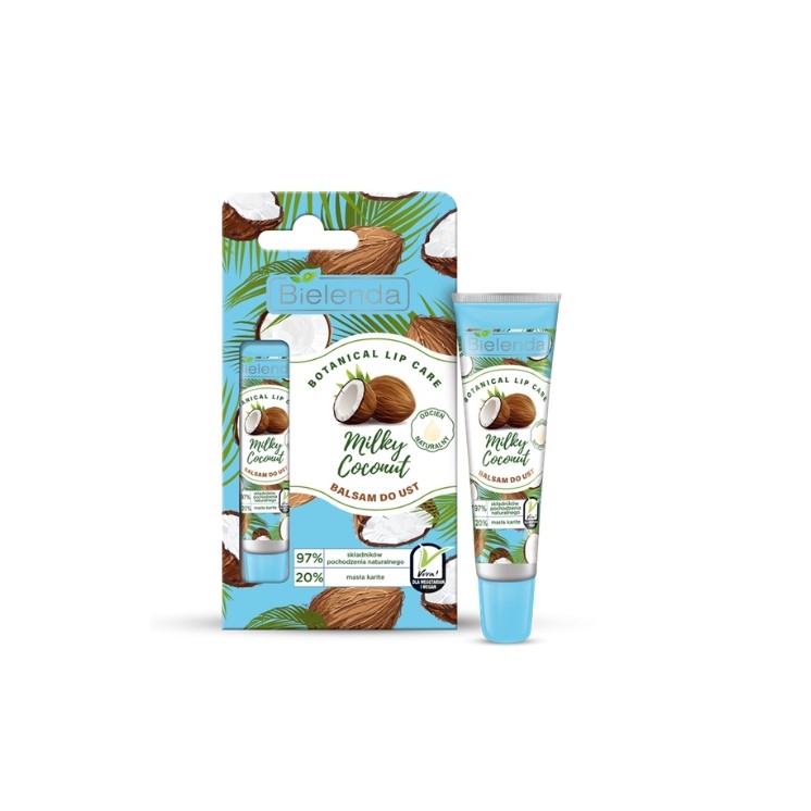 Baume à lèvres botanique Bielenda au lait Milky Coconut 10 g