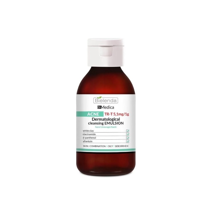 Bielenda Dr Medica Acne Dermatological Cleansing Emulsion for face, neckline, and back 250 g