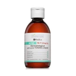 Bielenda Dr Medica Trądzik Dermatologiczna Płyn tonizujący oczyszczająca twarz, dekolt, plecy 250 ml