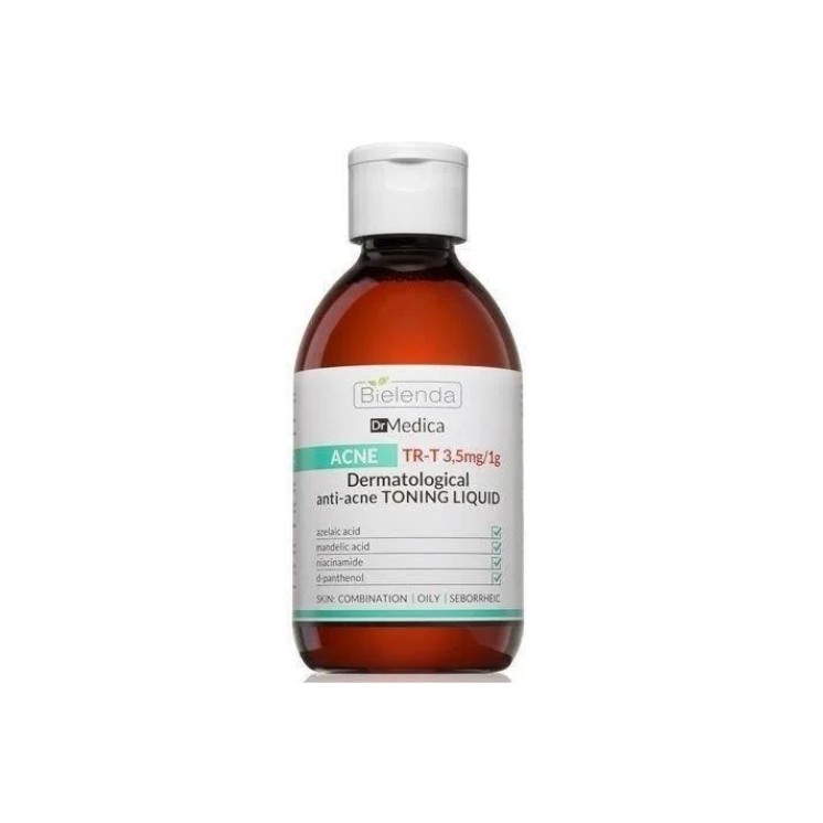 Bielenda Dr. Medica Akne-Toning-Fluid für Gesicht, Hals und Rücken, 250 ml