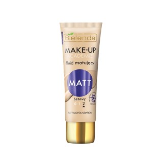 Fluide matifiant Bielenda MAKE-UP ACADEMIE MATT - teinte beige 30 g