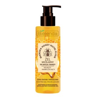 Bielenda MANUKA HONEY NUTRI ELIXIR Verzachtende en hydraterende micellaire gezichtsreinigingsgel 200 g