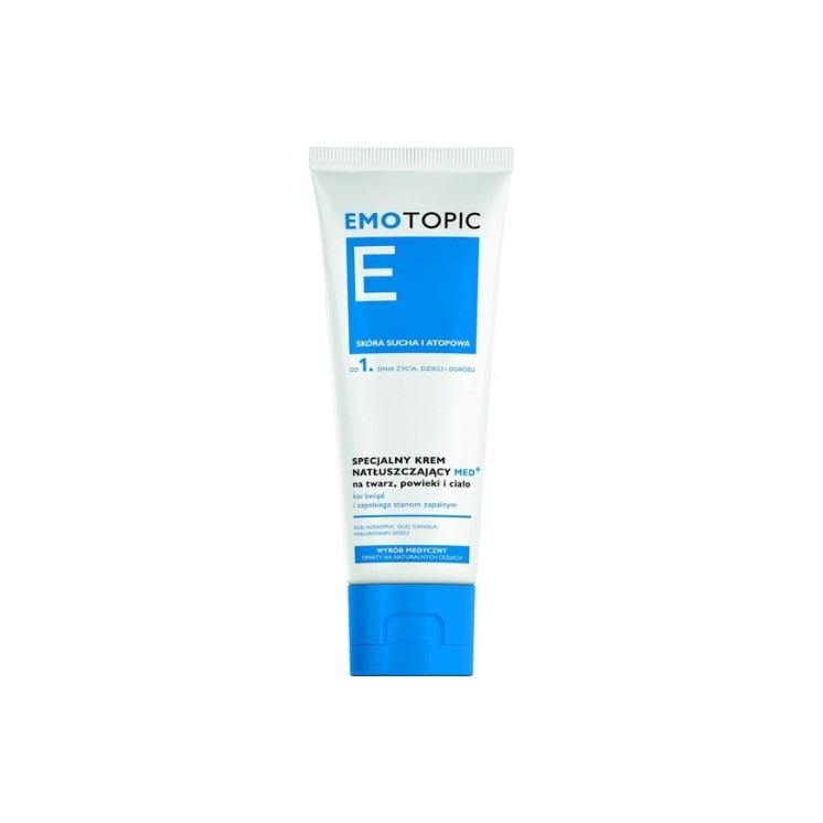 Emotopic Med+ Spezial-Feuchtigkeitscreme für Gesicht, Augenlider und Körper 75 ml