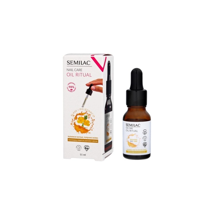 Huile hydratante pour les ongles Semilac Nail Care Oil Ritual 11 ml