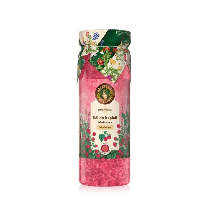 Sels de bain à la framboise Receptury Zielarki 700 g
