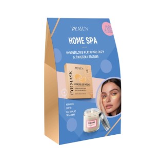 Patchs pour les yeux hydro Pilaten Home Spa (60 unités) + Mini bougie de soja