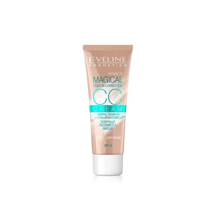 Cream CC Eveline Magical Multifunkcyjny podkład /50/ Light Beige 30 ml