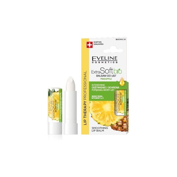 Eveline Lip Therapy Professional Lip Balm Extra Soft Bio Ananas 4g