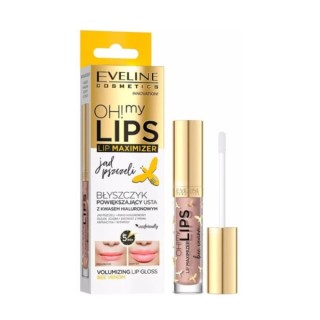 Eveline OH! MY LIPS Błyszczyk powiększający usta z kwasem hialuronowym Jad Pszczeli 4,5 ml