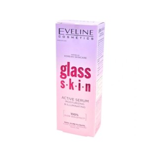Sérum hydratant et éclaircissant Eveline Glass Skin Active 18 ml