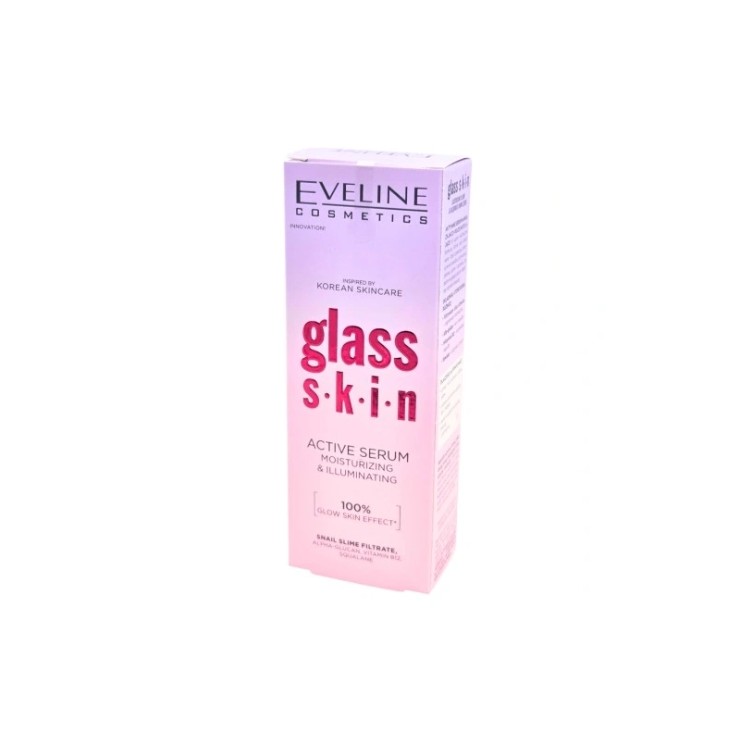 Sérum hydratant et éclaircissant Eveline Glass Skin Active 18 ml
