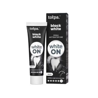 ON WHITE BLACK Whitening-tandpasta met houtskool 75 ml