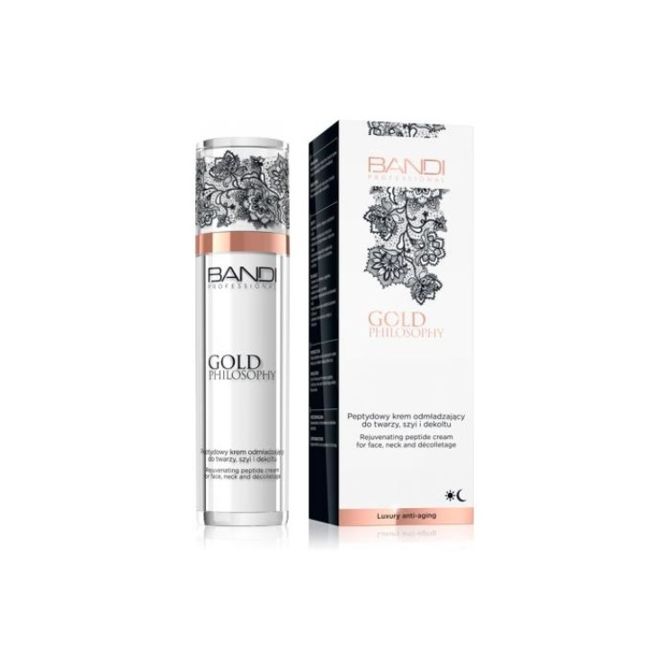 Омолоджувальний крем Bandi Gold Philosophy Peptide для обличчя, шиї та декольте 50 мл