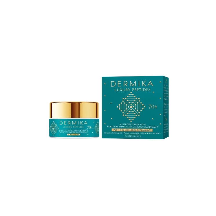 Dermika Luxury Peptides Crème-Correcteur Multi-Peptides Raffermissante Intense 70+ 50 ml