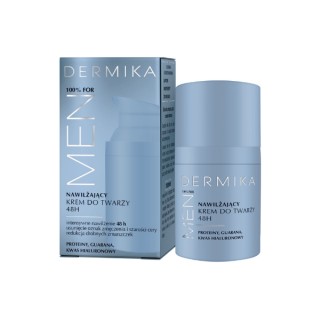 Crème hydratante visage Dermika Men 48H pour hommes 50 ml