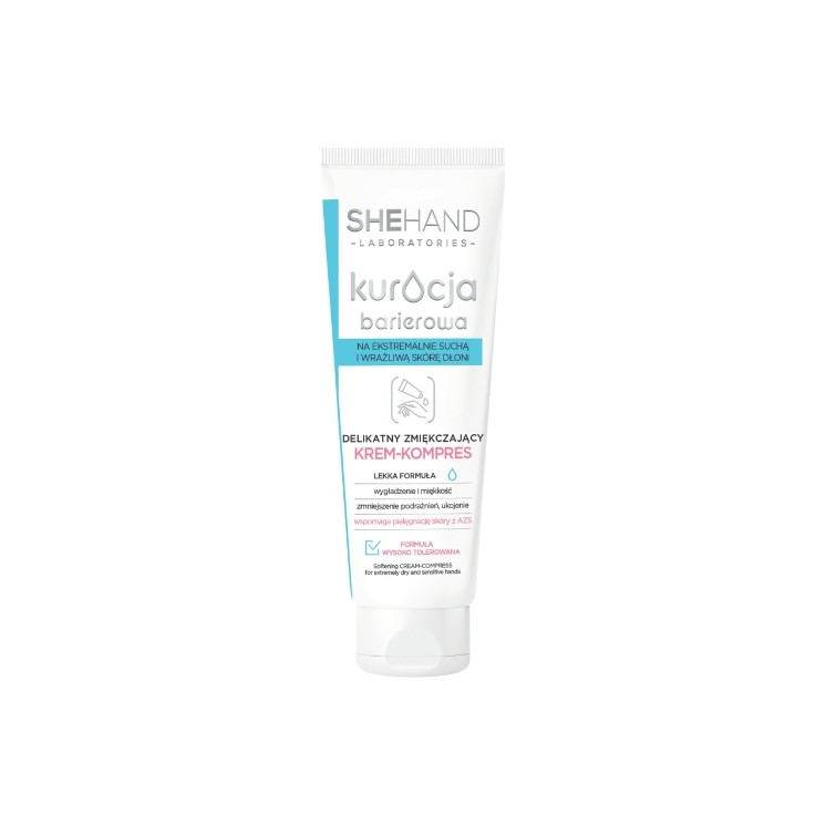 Soin barrière SheHand Crème mains douce et adoucissante - Compresse 75 ml