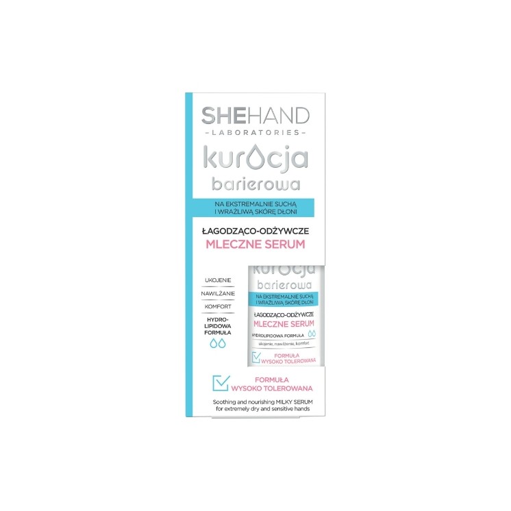 Sérum mains au lait apaisant et nourrissant SheHand Barrier Treatment 30 ml