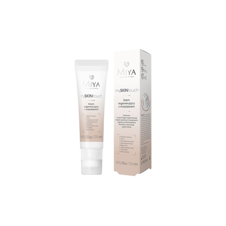 Crème visage régénérante Miya Cosmetics mySKINtouch avec masseur 50 ml
