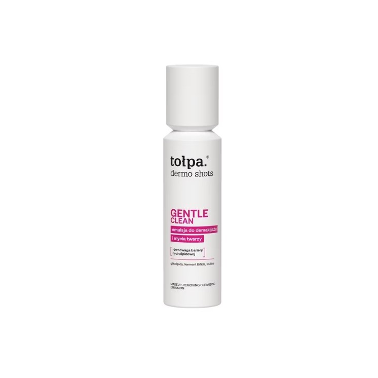 Tołpa Dermo Shots Gentle Clean pour le démaquillage et le nettoyage du visage 120 ml